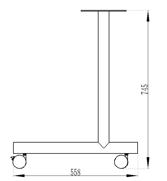 Desenho da perna C-Caster