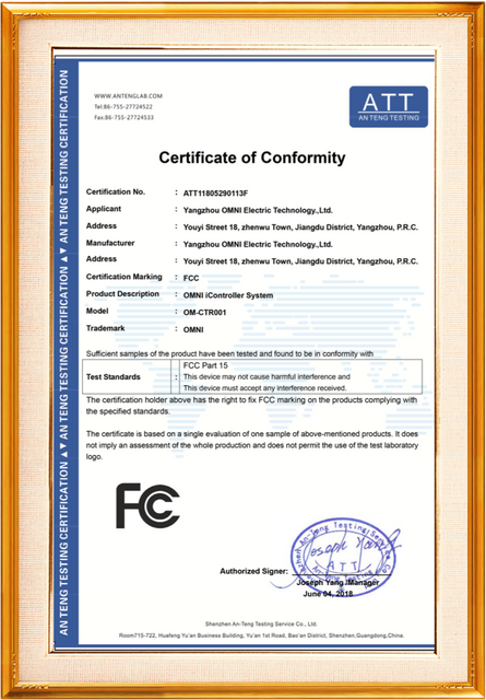 Licença FCC ATT11805290113F