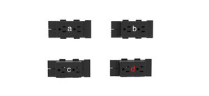 Receptáculo Duplex HMP10-A-BU para Painel AO2 8 Fios 4 circuito A BU